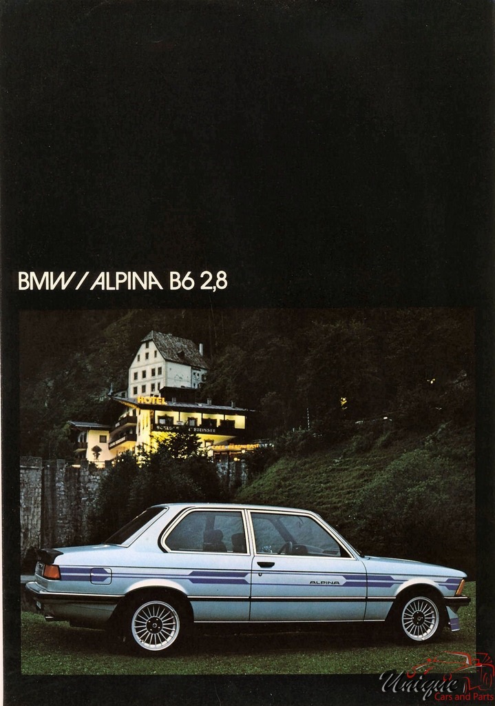 1982 BMW Alpina Brochure Page 5
